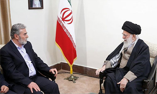Ali Jamenei y Ziad al-Najala El líder de Irán prevé una pronta victoria palestina sobre la ocupación israelí